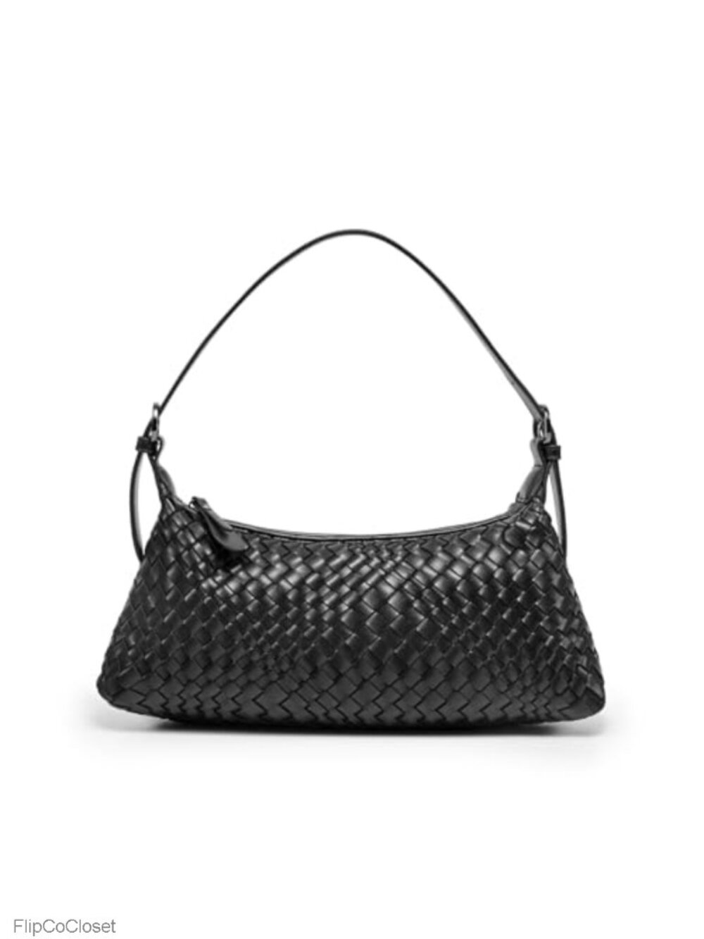Handwoven Faux Leather Mini Crossbody Bag Adjustable Straps Convertible